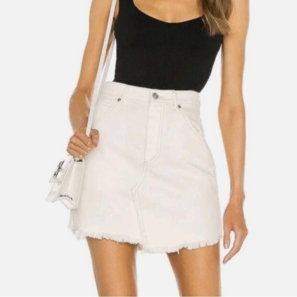 We The Free ‘Brea’ Cream Denim Skirt size 29